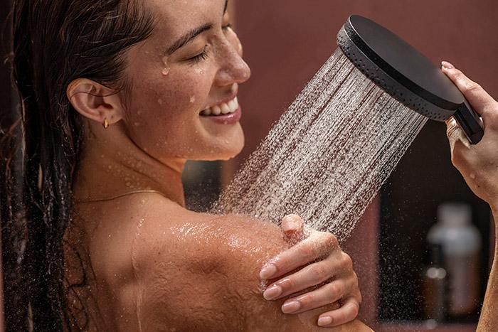 hansgrohe Raindance Alive S Showerpipe 300 2jet m/ShowerSelect Comfort og EcoSmart - Mat sort