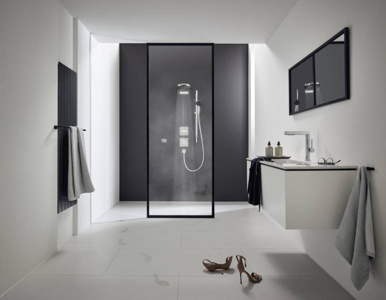 hansgrohe Pulsify Select S 105 Relaxation bruses&aelig;t m/EcoSmart 3jet - 90 cm - Mat hvid