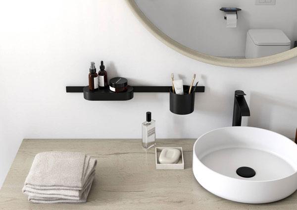 Hansgrohe WallStoris s&aelig;t til badev&aelig;relse - Mat sort