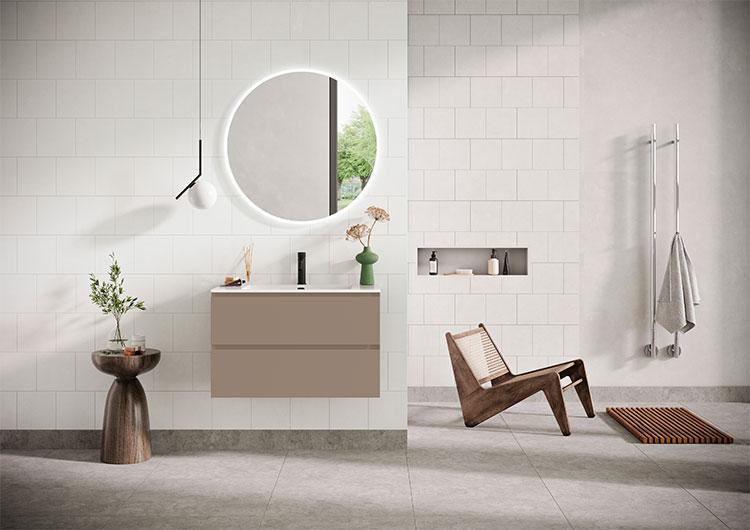 Strømberg Lux 80 vaskeskab m/2 skuffer - Cocoa brun Strømberg Lux 80 vaskeskab m/2 skuffer - Cocoa brun