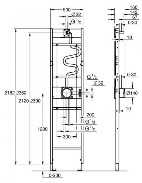 Grohe Essence 310 komplet brusesystem m/Shower Frame - Børstet Cool Sunrise Grohe Essence 310 komplet brusesystem m/Shower Frame - Børstet Cool Sunrise