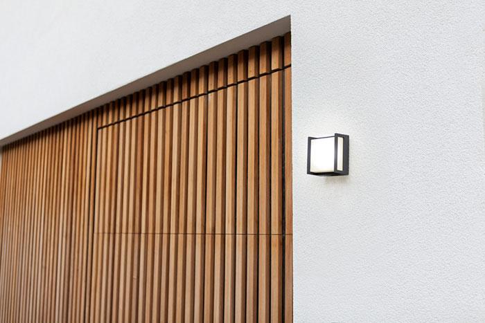Lutec Architectural Qubo udendørslampe til væg 14 x 14 cm Lutec Architectural Qubo udendørslampe til væg 14 x 14 cm