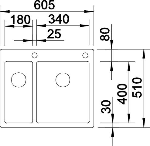 Blanco Claron 340/180-IF/A k&oslash;kkenvask