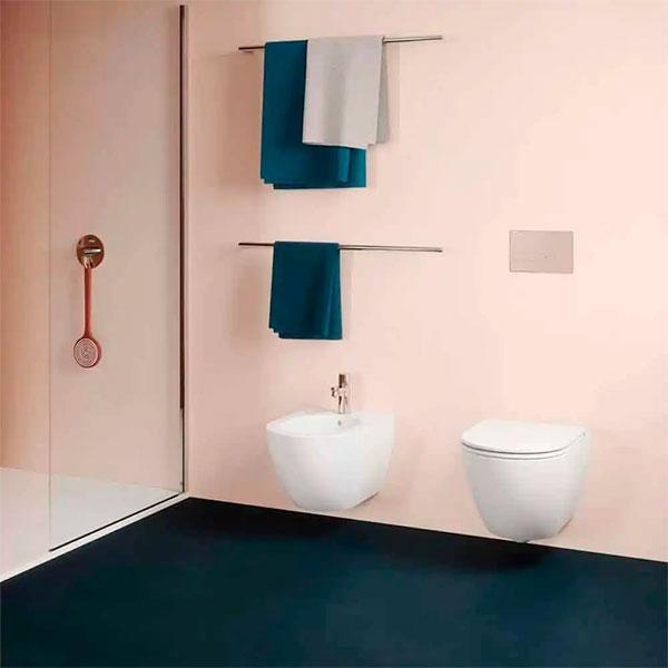 Lavabo Comoda rimless væghængt toilet inkl. EasyClean og sæde m/soft-close - Hvid Lavabo Comoda rimless væghængt toilet inkl. EasyClean og sæde m/soft-close - Hvid