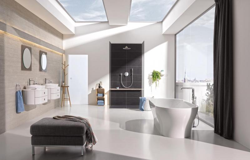 Grohe Essence New h&aring;ndvaskarmatur m/bundventil - Krom