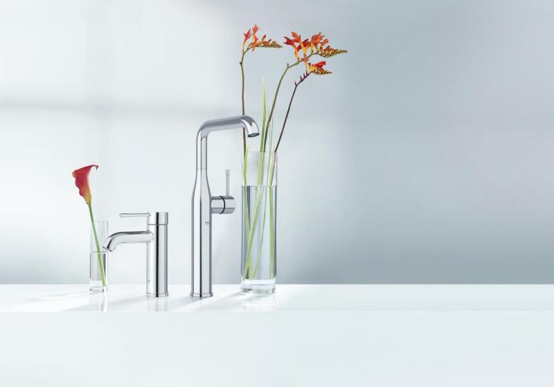 Grohe Essence New håndvaskarmatur m/bundventil - Børstet warm sunset Grohe Essence New håndvaskarmatur m/bundventil - Børstet warm sunset