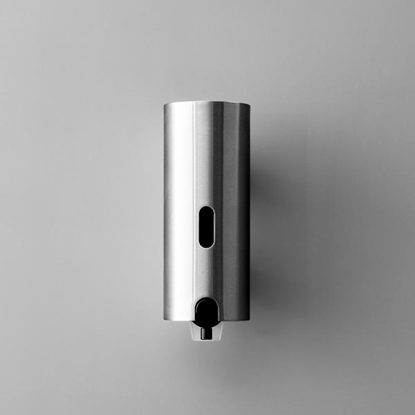 d line s&aelig;bedispenser 350 ml m/indikator - Slebet rustfrit st&aring;l