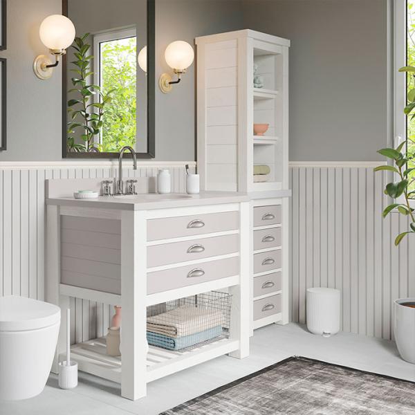 Beslagsboden Wave toiletbørste t/gulv - Mat hvid Beslagsboden Wave toiletbørste t/gulv - Mat hvid
