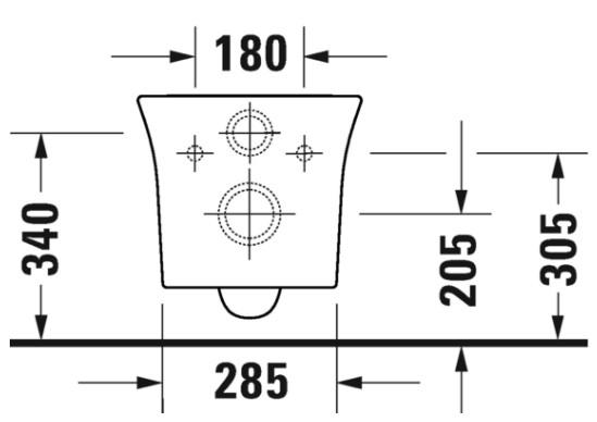 Duravit White Tulip v&aelig;gh&aelig;ngt toilet