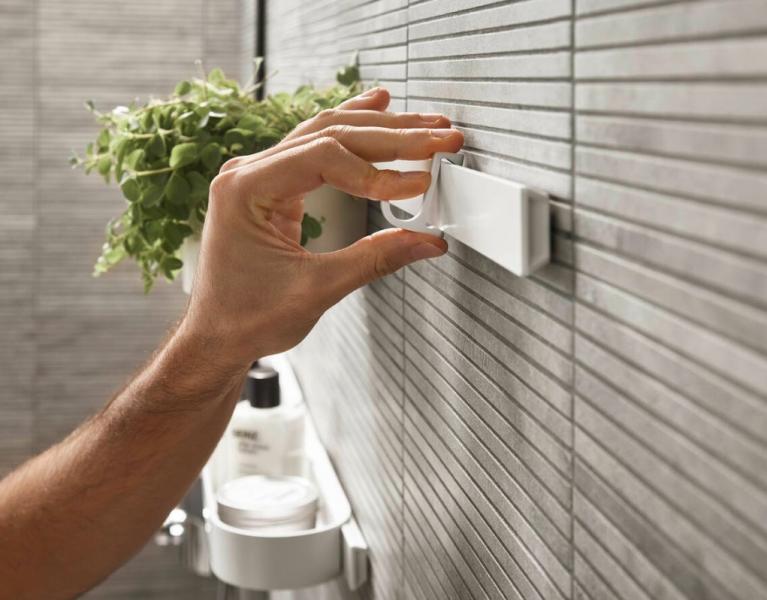 Hansgrohe WallStoris Skinne - 70 cm - Mat hvid Hansgrohe WallStoris Skinne - 70 cm - Mat hvid