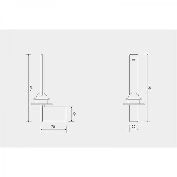 Unidrain ReFrame reserve toiletpapirholder - Børstet stål Unidrain ReFrame reserve toiletpapirholder - Børstet stål