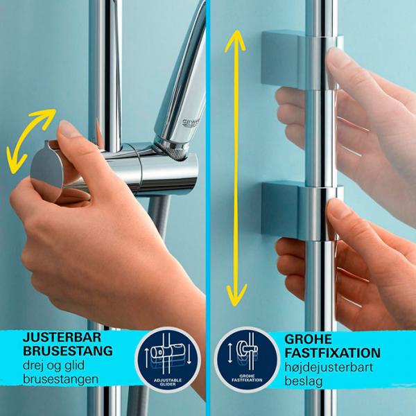 Grohe Vitalio Start 110 brusesæt 1 spray m/Water Saving Grohe Vitalio Start 110 brusesæt 1 spray m/Water Saving